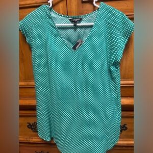 New with tags EXPRESS short sleeve silk shirt